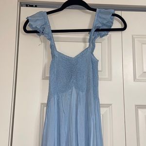 Raviya Women's Ruffled Maxi Dress Light Blue